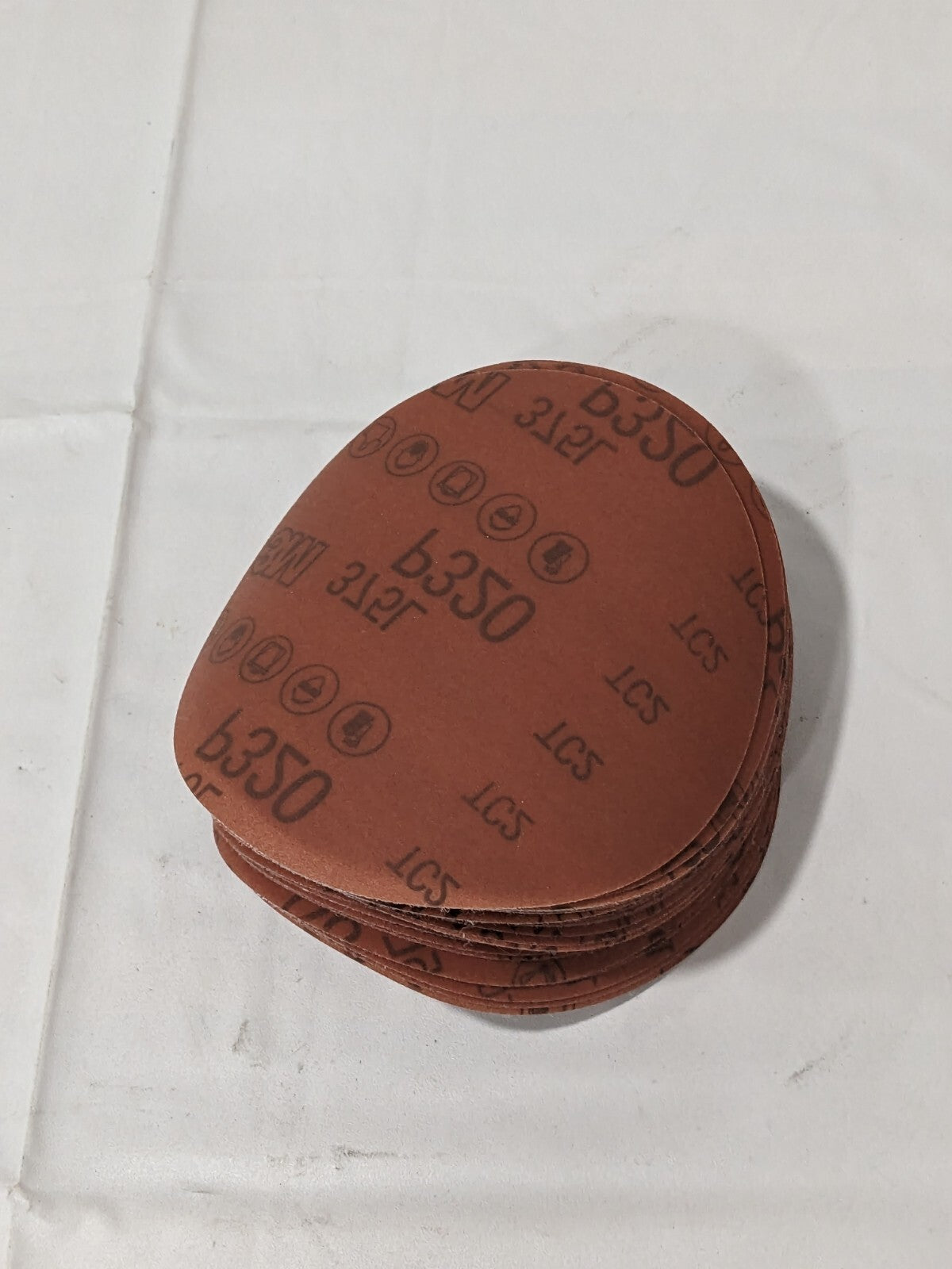 3M Hook &amp; Loop Disc 5" Dia, 320G, Coated, Aluminum Oxide Qty 50 7100106