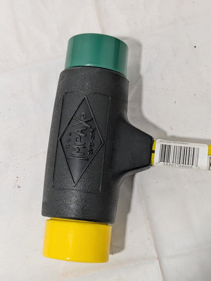 NUPLA Power DR Dead Blow Hammer 40 OZ 2"X13.5"HND Green/Yellow 04005