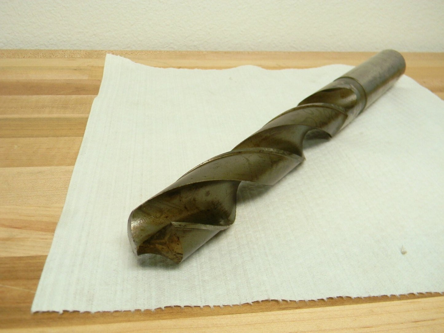 Taper Length Drill Bit 1-11/32" x 14-5/8" OAL RH 2FL HSS Straight Shan