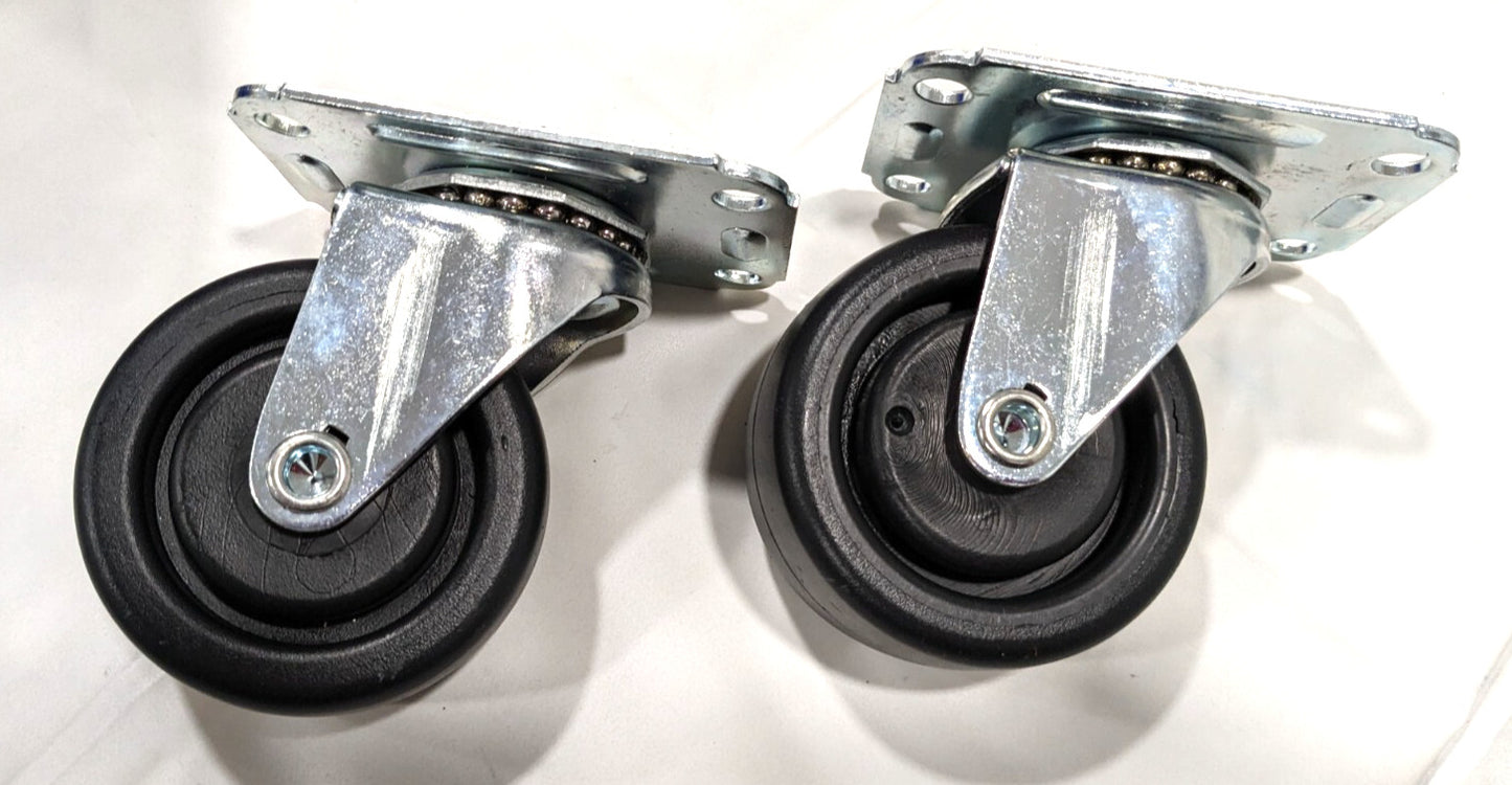 Swivel Top Plate Caster  3" Dia  x 1-1/4" Width  250Lb Cap *QTY 2*  C53PP3S2