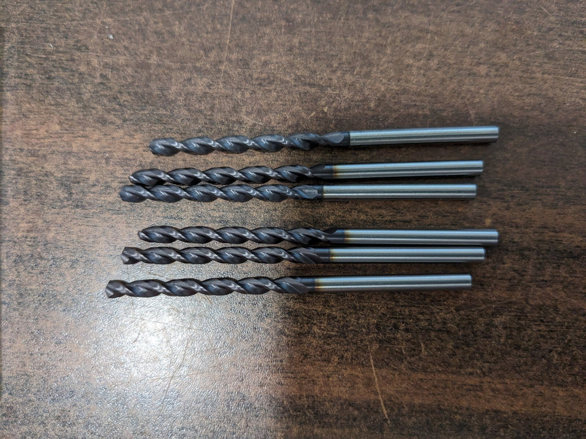 GUHRING Jobber Drills 6pc : #29, 130 deg Point, Powdered Metal 9005300034500