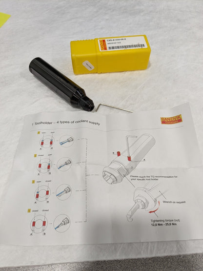 SANDVIK COROMANT Modular Tool Holding System Adapter: 0.6496" Body Dia 7047