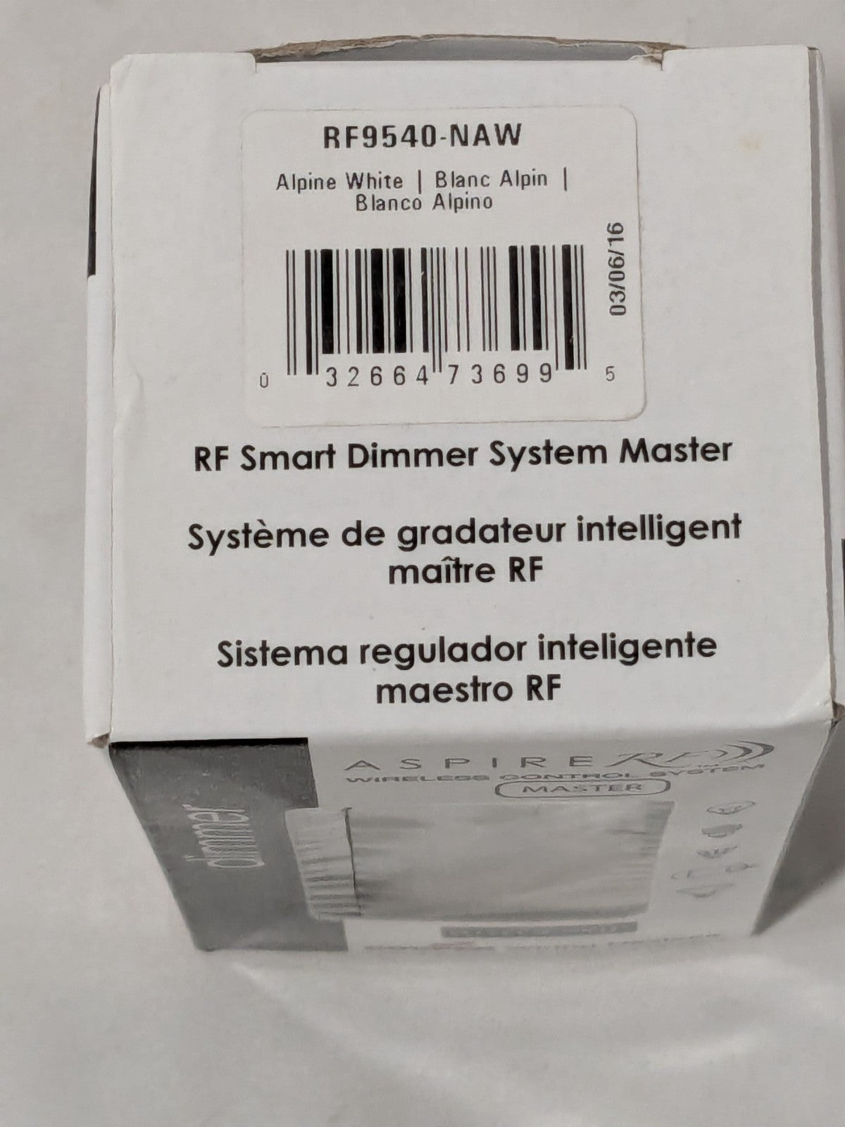 Cooper Aspire RF9540-NAW Z-Wave Smart Dimmer System Master Alpine White