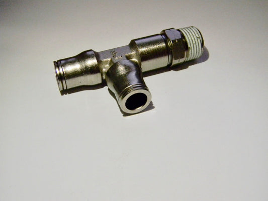 Legris 3/8" x  3/8 NPT Thread Brass Male Swivel Run Tees Qty 8  3203 60 18