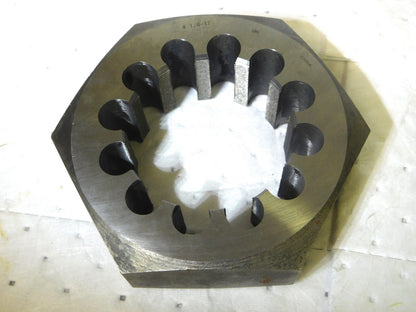 Interstate Hex Rethreading Die 7 Dia 4-1/4-12 UN RH 2-3/8 Thickness 365-4125