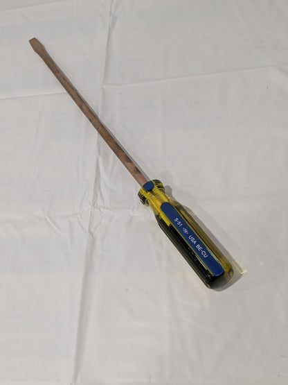 Ampco Non-Sparking Slotted Screwdriver: 25/64" Width, 12" Blade Length S-51