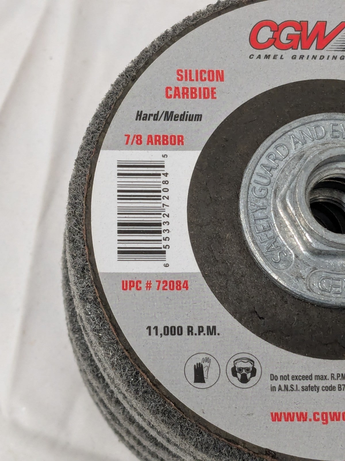CGW Grinder Wheel 4-1/2 x 5/8-11 Silicon Carbide Hard-Medium Qty 6 72085