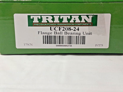 Tritan OAH 4-Bolt Flange 1-1/2" ID 5.12" OAL x 2.02" 4,069Lb UCF2