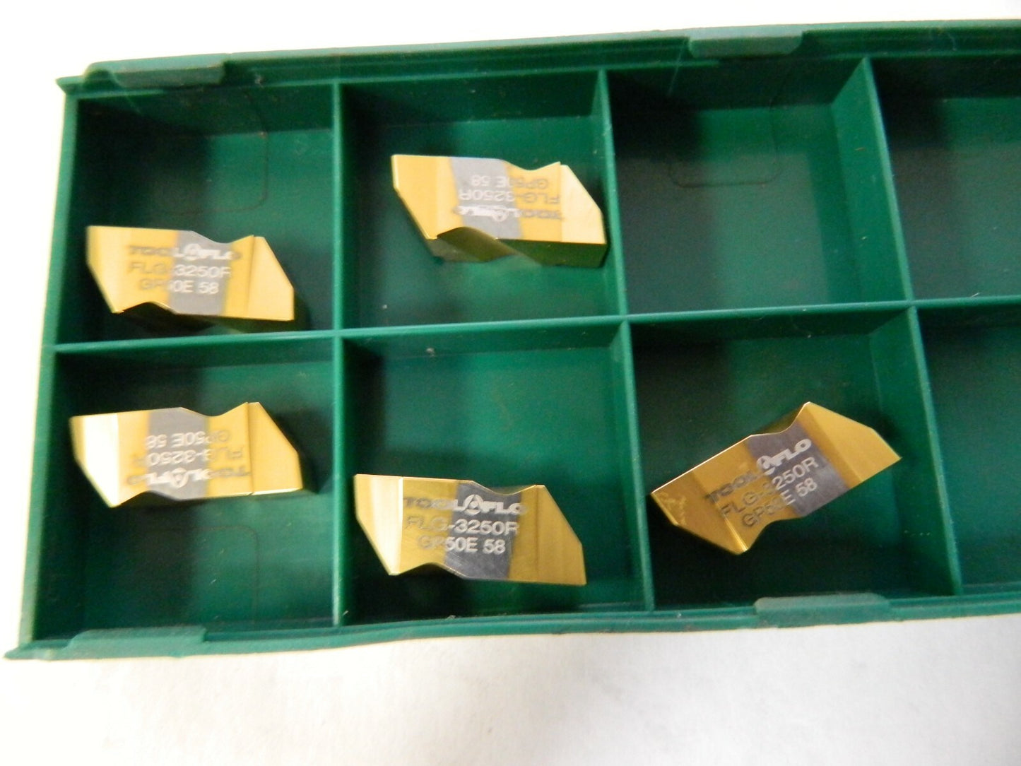 Tool-Flo 3250FLG Grade GP50 Carbide Grooving Insert QTY 5 573050RN4E