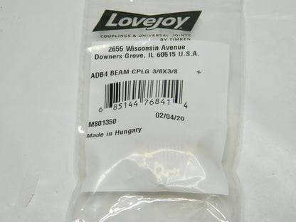 LOVEJOY 3/8" Max Bore Diam, Flexible Clamp Hub Coupling 68514476841