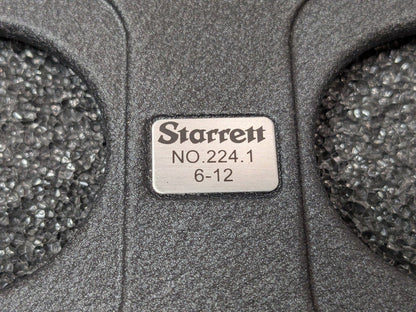 Starrett 6 Piece Mechanical Outside Micrometer Set 6 to 12" Range 72704