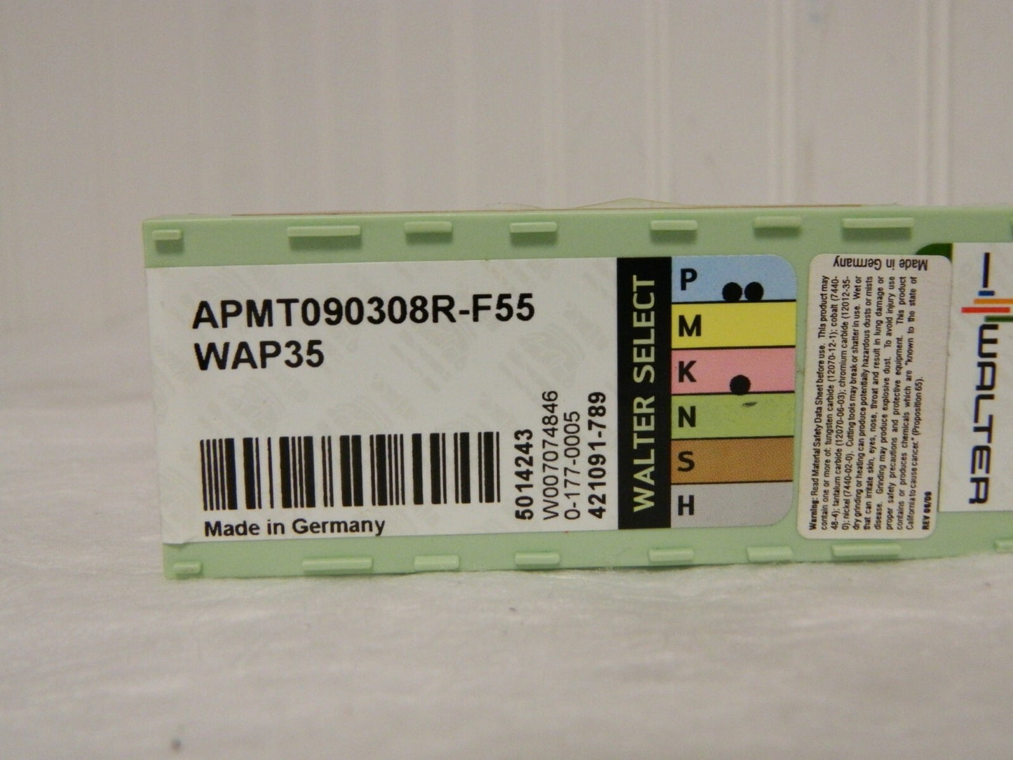 Walter Carbide Milling Inserts APMT090308R-F55 Grade WAP35 Qty 10 5014243