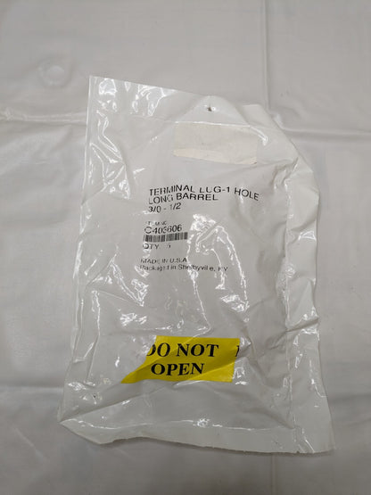 Burndy Terminal Lug Long Barrel 1-Hole 3/20 AWG 1/2" Stud Qty 5 C403606