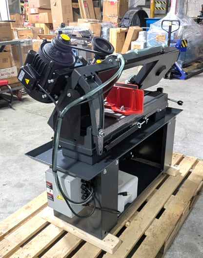 DAKE SE912 Horizontal Bandsaw  9x12" Capacity  110V  1HP  Step Pulley Drive