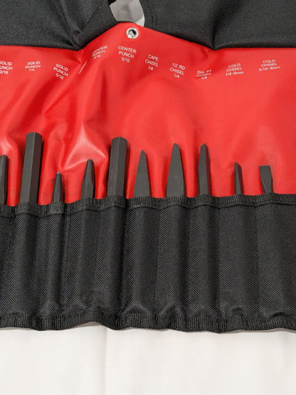 Mayhew Punch & Chisel Set: 24 Pc, 1/4 - 3/4" Chisel, 3/32 - 1/2" Punch 61050