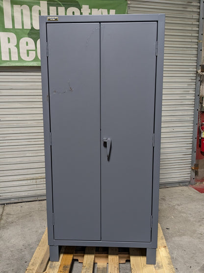 Durham Heavy Duty Storage Cabinet w/ Bins 4-Shelves 12 Ga. Welded Steel