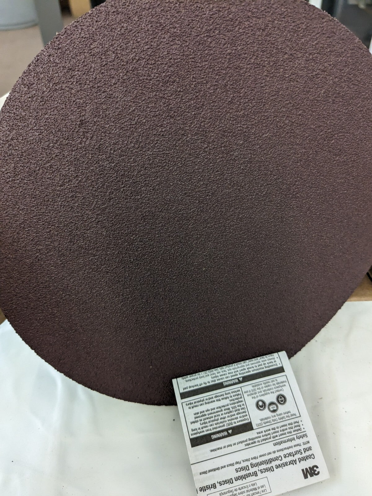 3M PSA Disc: 8″ Disc Dia, 50 Grit, Aluminum Oxide qty 50 7100168272