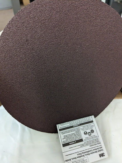 3M PSA Disc: 8″ Disc Dia, 50 Grit, Aluminum Oxide qty 50 7100168272