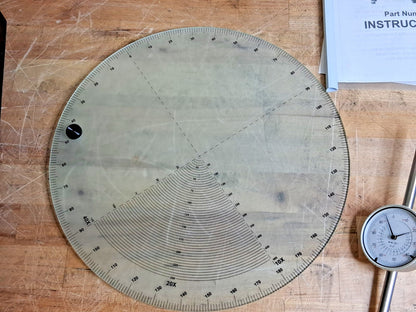 SPI Optical Comparator 12" Screen Dia FOR PARTS/REPAIR 10x20 12-526-0