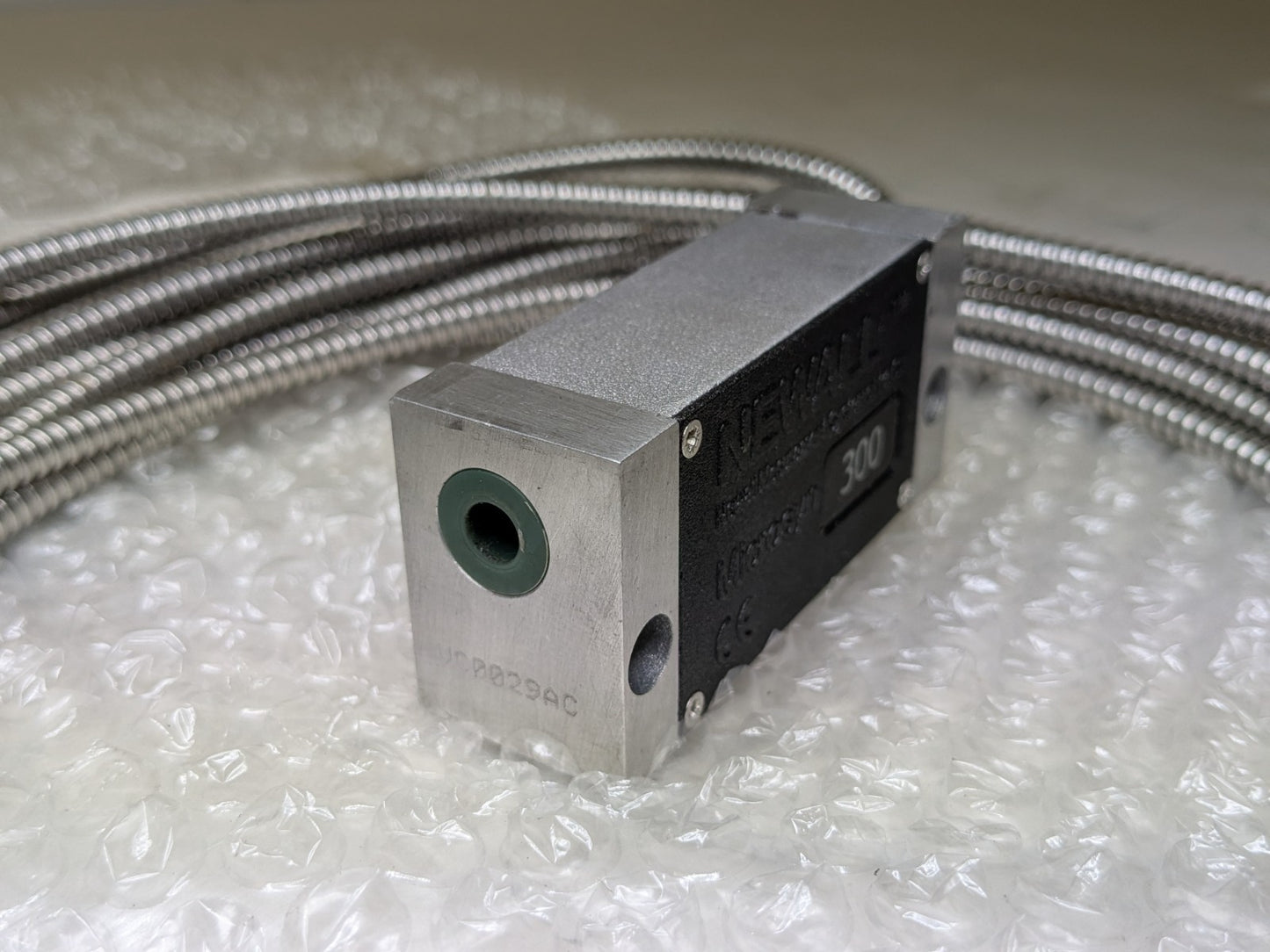 Newall Microsyn 300 Encoder Reader Head w/ Armored Cable M3001009D070