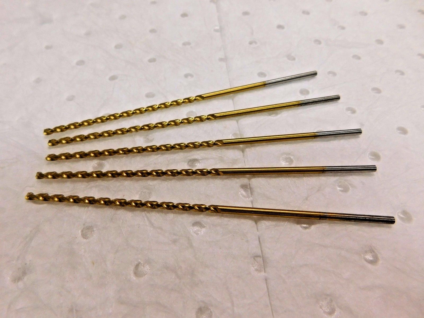 Precision Taper Length Drill QC-91G #33 0.1130" 135º HSS TiN Lot of 5 050933