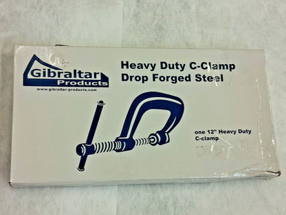 Gibraltar C-Clamp 12" Max Opening 6-5/16" Throat Depth CCM00400-2