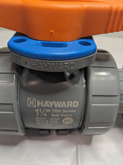 Hayward Manual Ball Valve: 1-1/4 Pipe, Full Port TBH2125A0FV0000