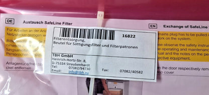 TBH Particle Filter H13 300x300x78 mm DIN EN 1822 10013