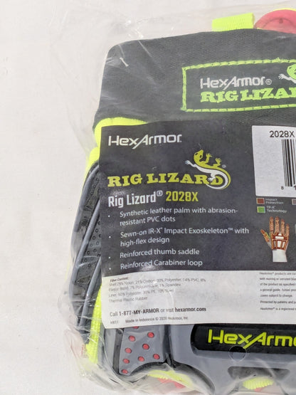 Rig Lizard Hi-Vis Yellow/Gray HPPE/Steel A6 Cut Level Sz XXL 2028X-XXL (11)