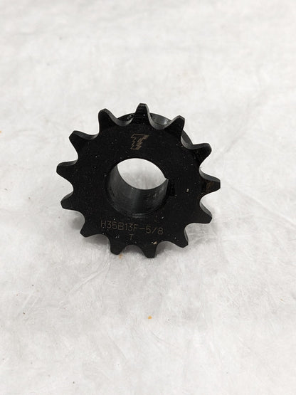 U.S. TSUBAKI Finished Bore Sprocket: 13 Teeth, 3/8" Pitch, 5/8" Bore 3