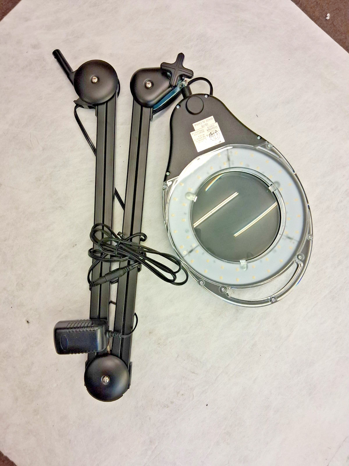 Pro Task Black Swing Arm Clamp-On LED Light 38" Reach LTS360-61