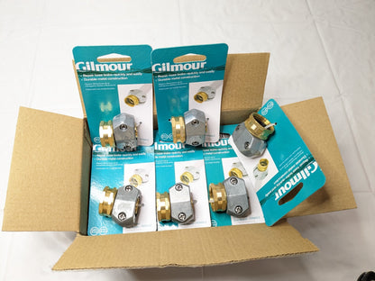 LOT of 12 Gilmour End Female Clamp Couplings 5/8" &amp; 3/4" 801014-10