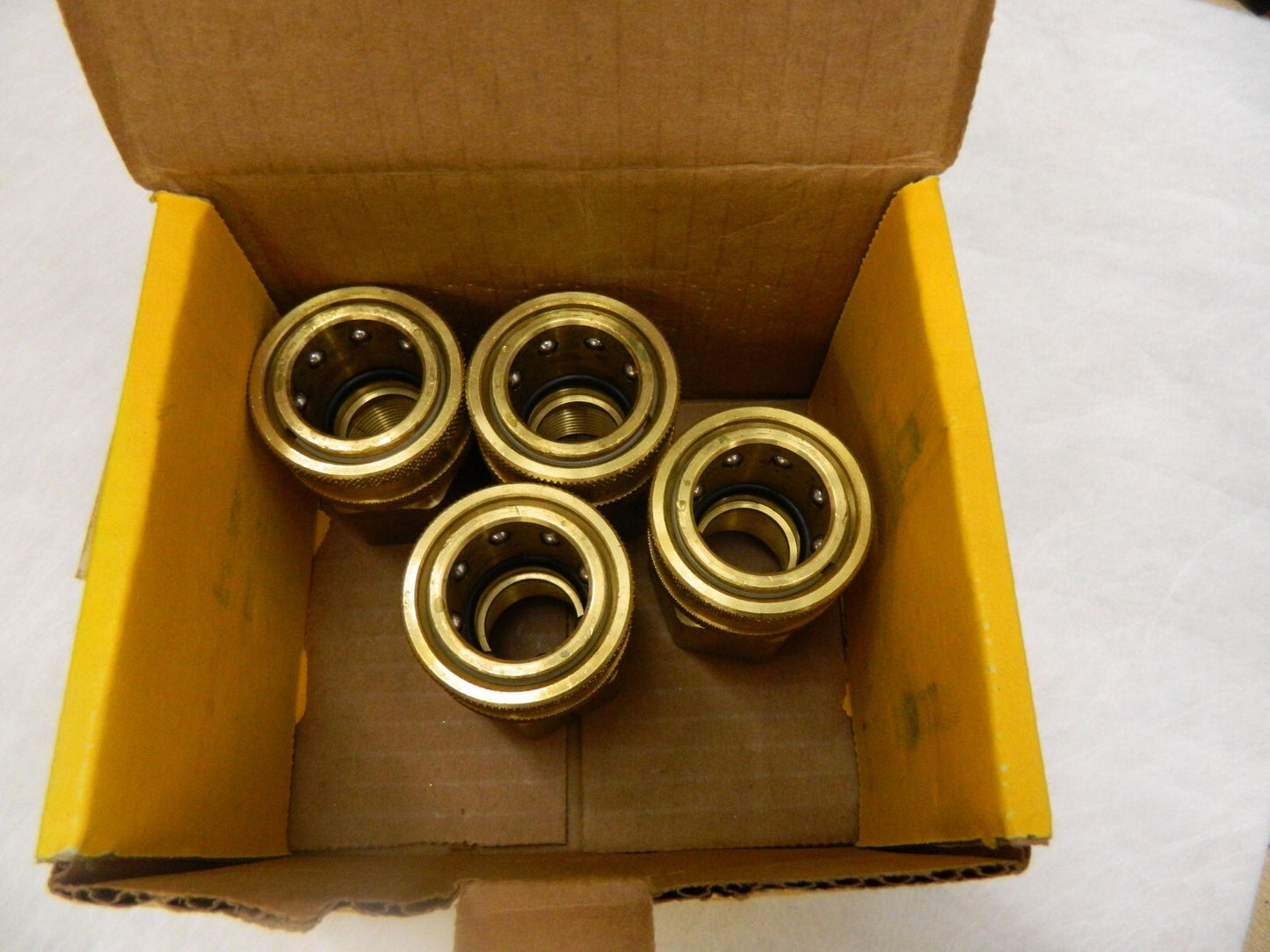 PARKER 4pc Hydraulic Hose Female Rigid Fitting 0.75" ID, 3/4-14, BDB10512