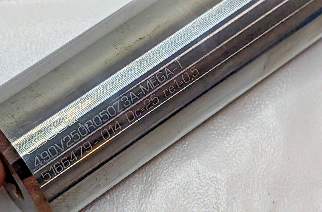 Seco Carbide Roughing End Mill 25 mm Dia 3FL 490V250R050Z3A-MEGA-T 02623925