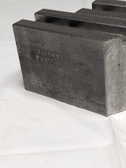 Abbott Soft Lathe Chuck Jaw: Serrated 1-1/4 OAW, 2 OAH, 3 OAL Qty 2 KTT6S1