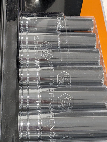 GEARWRENCH Deep Socket Set: 8 Pc 1/2 to 15/16 Socket 80705