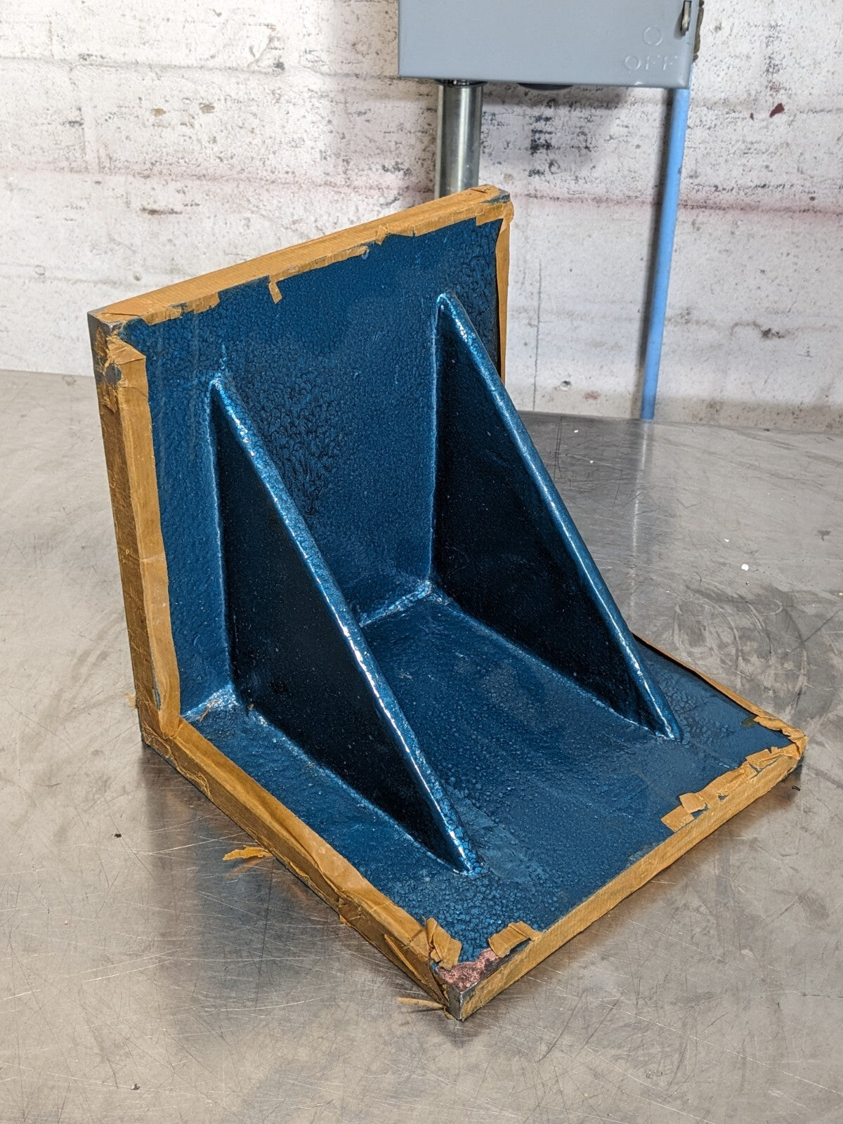 Double Web Angle Plate 10" x 10" x 10" Cast Iron Machined