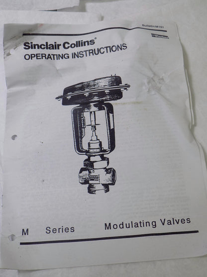 Parker Modulating Control Valve 1-1/4" Port 8-20 Psi Reduction Range #M315-52