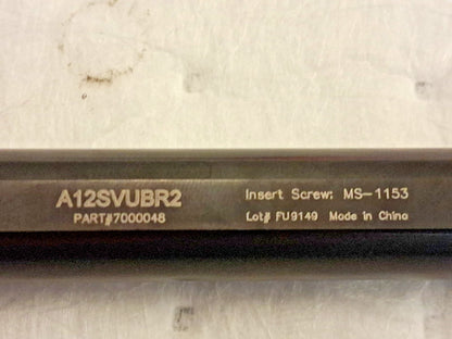 Hertel Steel Indexable Boring Bar Right Hand A12SVUBR2 3/4" 7000048
