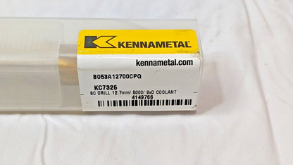 Kennametal Carbide Drill Through Coolant 1/2"D 2FL B053A12700CPG KC7325 4149766
