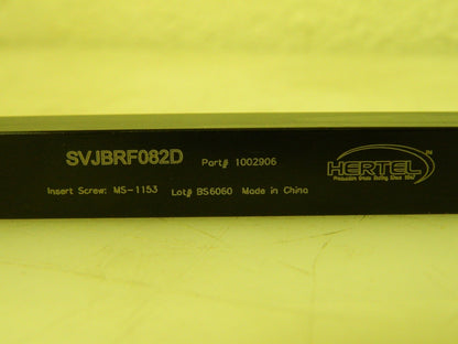 Hertel Indexable Toolholder SVJB Right Hand 1/2" Shank Positive Rake 1002906