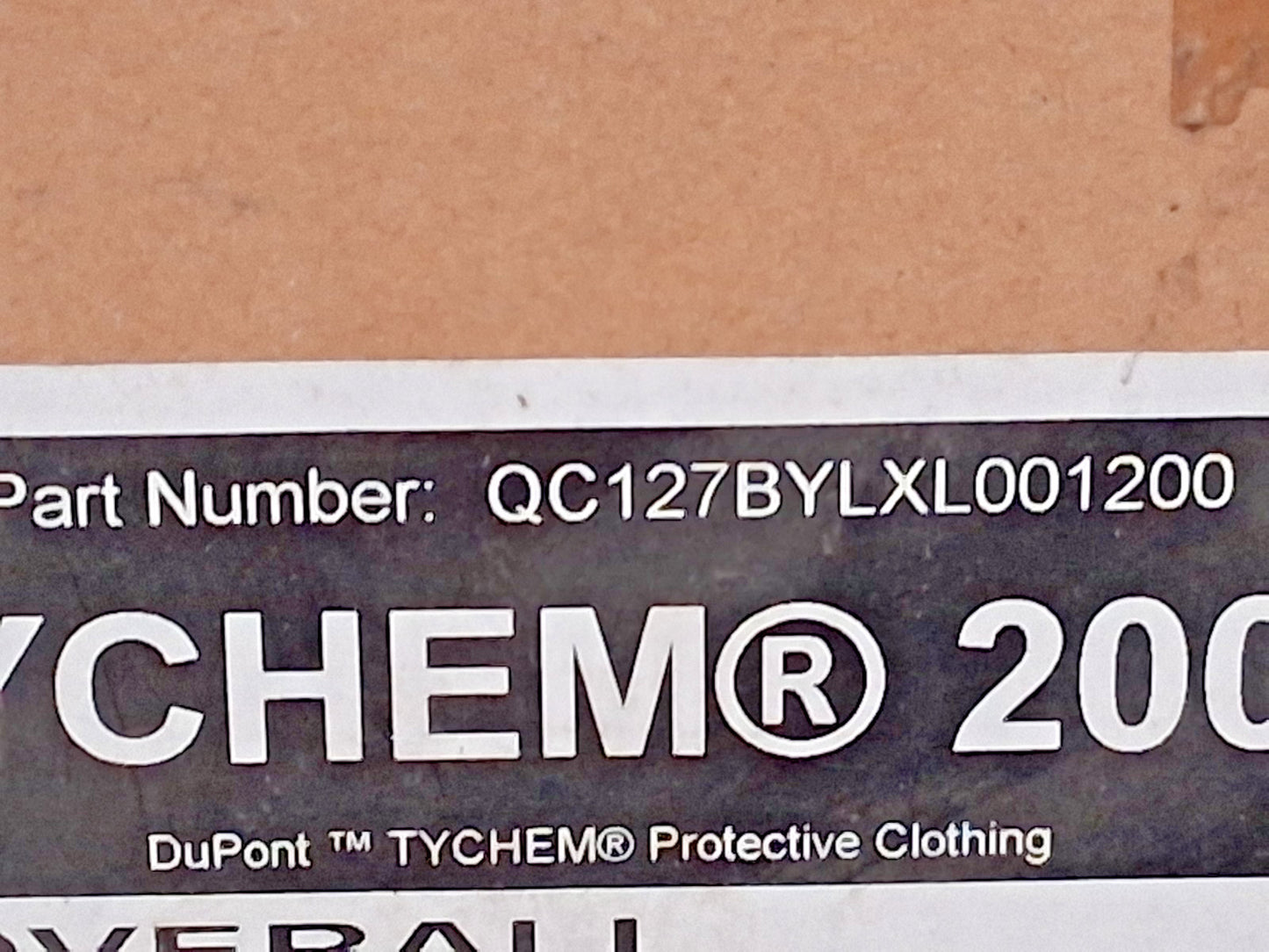 Dupont Chemical & Abrasion Protection Coveralls QTY12 SizeXL QC127BYLXL001200