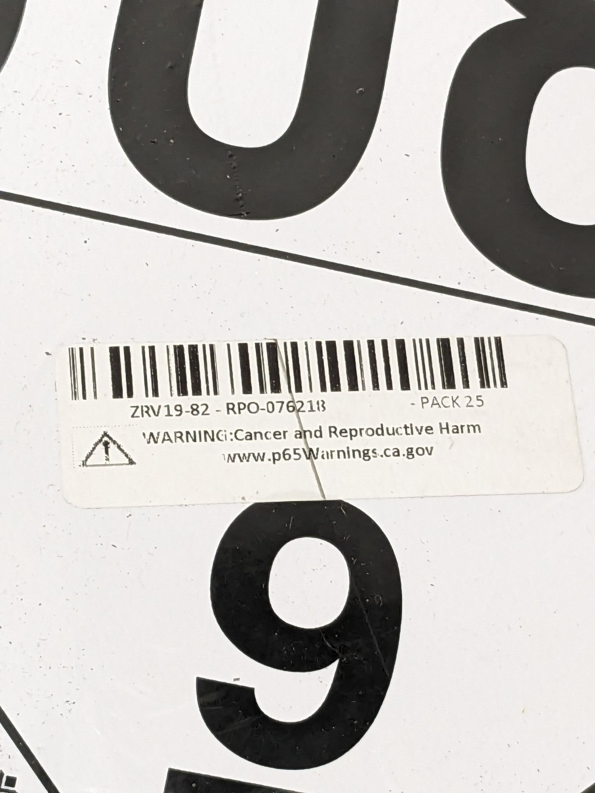 Labelmaster UN 3082 Miscellaneous Dangerous Goods Hazmat Placard Qty 25 ZRV19-82