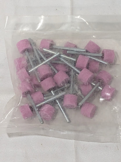 Tru-Maxx Mounted Point: 3/8" Thick, 1/8" Shank Dia, 80G Qty 25 W184-PINK
