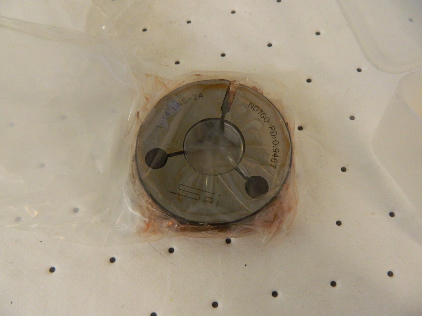 SPI Threaded Ring Gage: 1-14 Thread, Class 2A NOTGO 23-209-0
