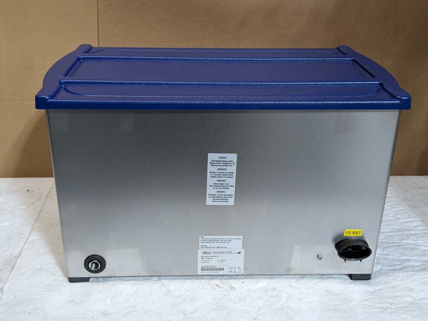 Elma Benchtop Ultrasonic Cleaner 7.5 Gal. Tank 115v 1118901-101 Parts / Repair