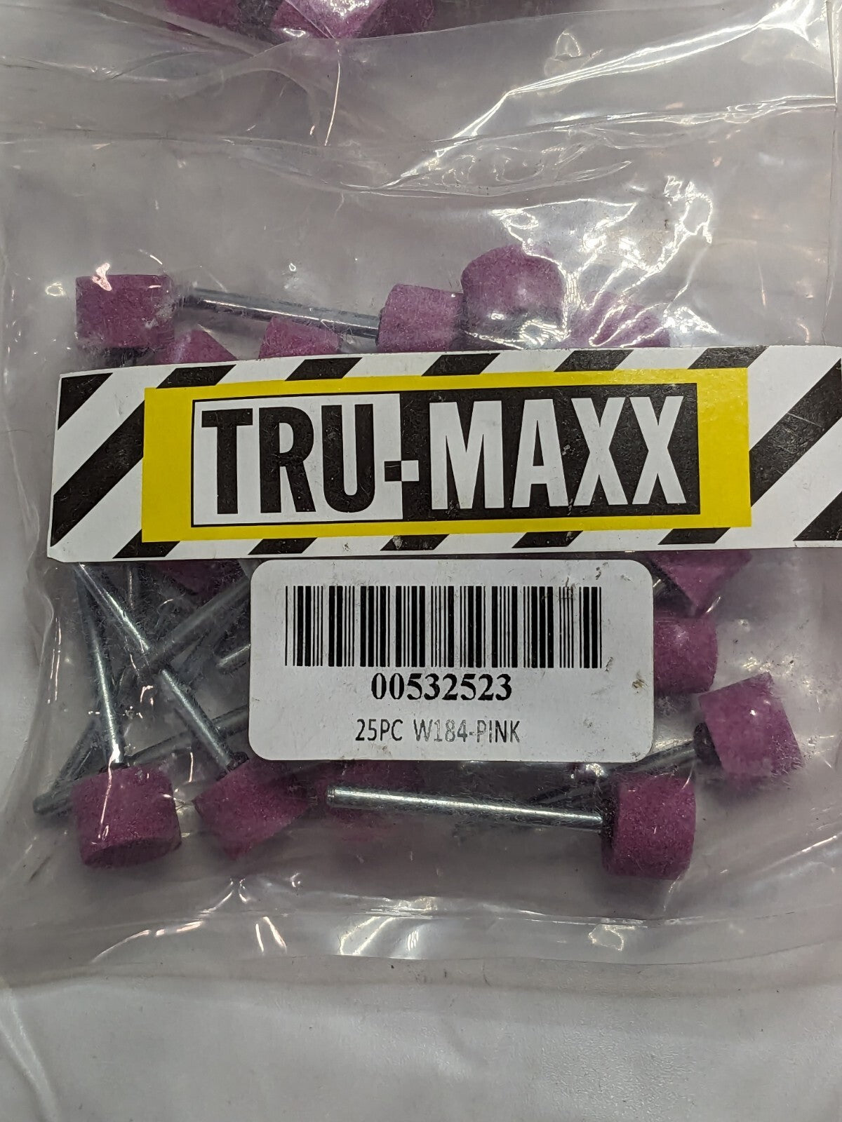 Tru-Maxx Mounted Point: 3/8" Thick, 1/8" Shank Dia, 80G Qty 150 W184-P-26317