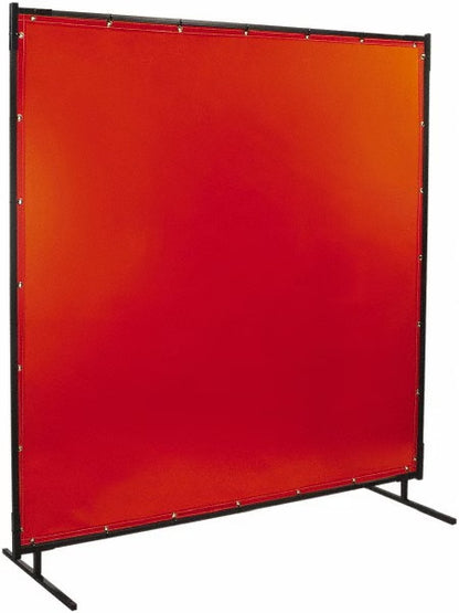 STEINER  Portable Welding Screen Kit  6' x 6' with Orange Vinyl Screen