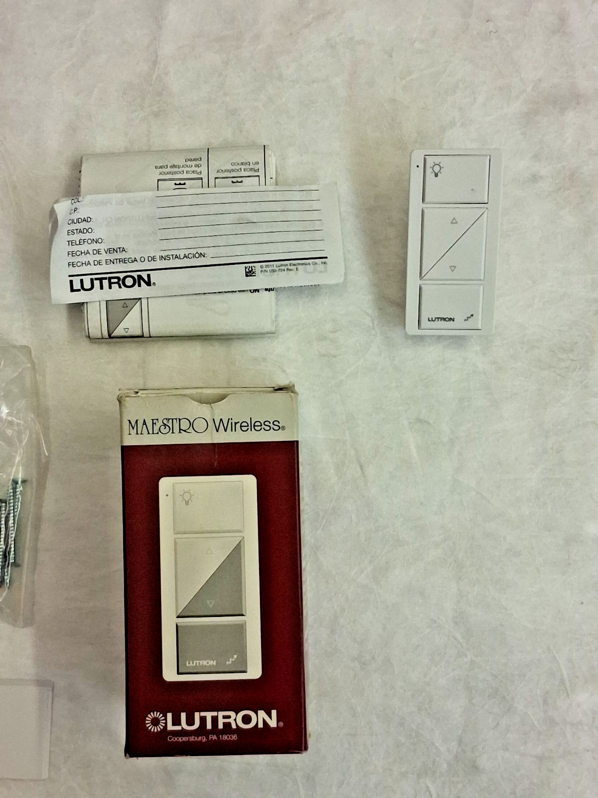 Lutron Electronics White Wireless Controller MRF2-2B-L-WH