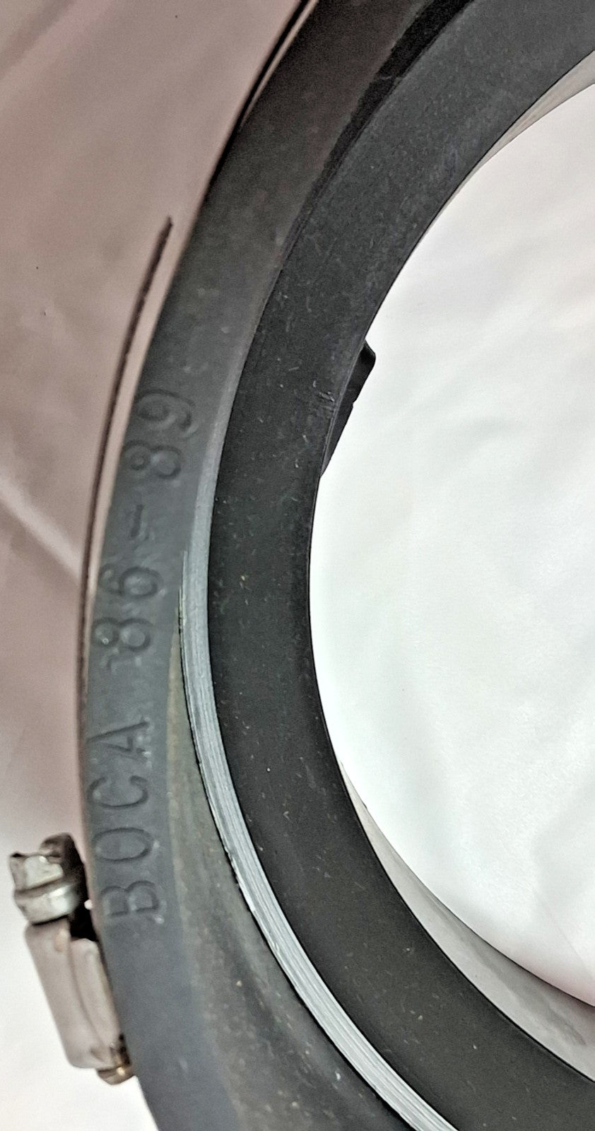 Fernco PVC Flexible Pipe Coupling With Clamp 10x8 1056-10-8